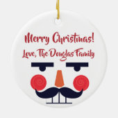 Nuthouse Funny Kerstvakantie Keramisch Ornament (Achterkant)