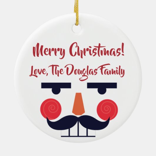  Nuthouse Funny Kerstvakantie Keramisch Ornament (Achterkant)