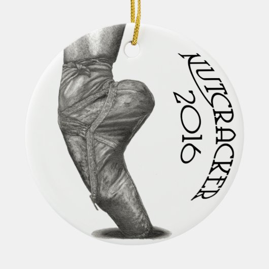 Nutkraker 2016 kerstversiering keramisch ornament (Voorkant)