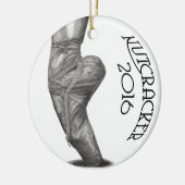 Nutkraker 2016 kerstversiering keramisch ornament (Links)