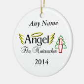 Nutkraker Angel Keramisch Ornament (Links)