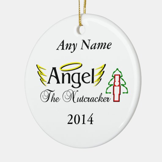 Nutkraker Angel Keramisch Ornament (Links)