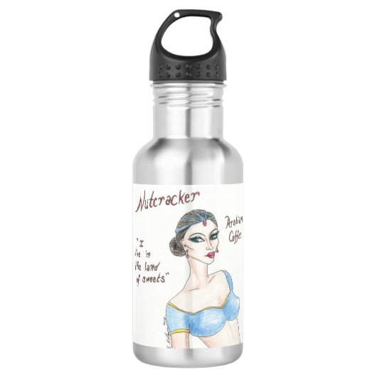 Nutkraker Arabische koffie Waterfles (Voorkant)