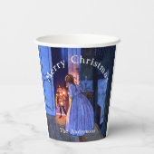 Nutkraker  Art Nouveau Blue Papieren Bekers (Achterkant)