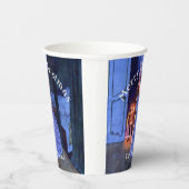 Nutkraker  Art Nouveau Blue Papieren Bekers (Rechts)