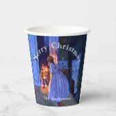 Nutkraker  Art Nouveau Blue Papieren Bekers (Voorkant)