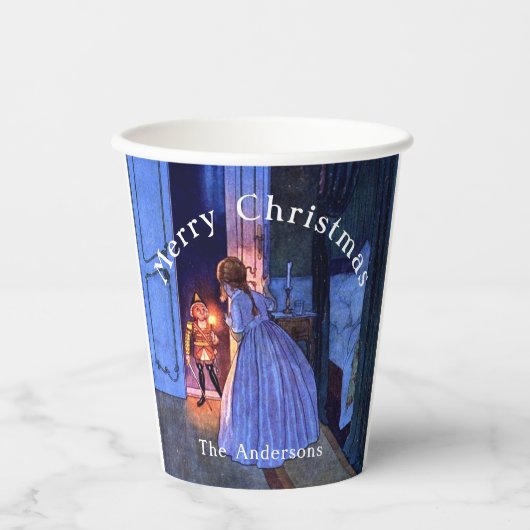 Nutkraker  Art Nouveau Blue Papieren Bekers (Voorkant)