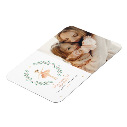 Nutkraker ballerina botanica 1 foto Kerstmis Magneet (Linkerzijde)