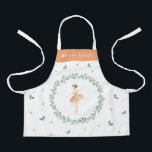 Nutkraker ballerina botanisch schattig kerstmeisje schort<br><div class="desc">Nutkraker waterverf ballerina botanische kerstcadeautjes voor kerstfeestdagen,  roze vakantiespron.</div>