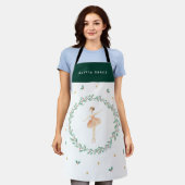 Nutkraker ballerina botanisch schattig kerstmeisje schort (Gedragen)