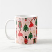 Nutkraker & Ballerina Cute Pink Kerstmis Koffiemok (Links)