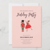 Nutkraker Ballerina jaarlijkse kerstfeest Kaart (Voorkant)