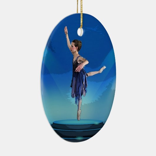 Nutkraker Ballerina kerstversiering Keramisch Ornament (Rechts)