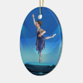 Nutkraker Ballerina kerstversiering Keramisch Ornament (Links)