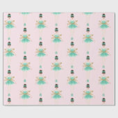 Nutkraker Ballerina, Mint & Blush Cadeaupapier (Vlak)