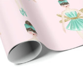Nutkraker Ballerina, Mint & Blush Cadeaupapier (Rol Hoek)