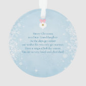 Nutkraker Ballerina Snowflakes Acrylversier Ornament (achterkant)