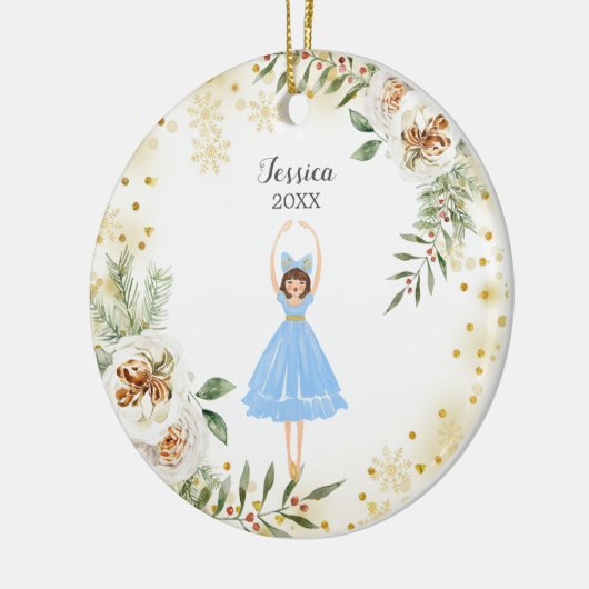 Nutkraker Ballerina Waterverf Keramisch siermiddel Keramisch Ornament (Links)