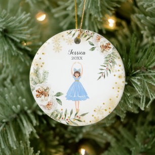 Nutkraker Ballerina Waterverf Keramisch siermiddel Ornament
