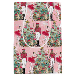 Nutkraker Ballet Ballerina Holiday Gift Bag Medium Cadeauzakje
