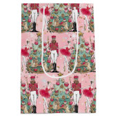 Nutkraker Ballet Ballerina Holiday Gift Bag Medium Cadeauzakje (Achterkant)