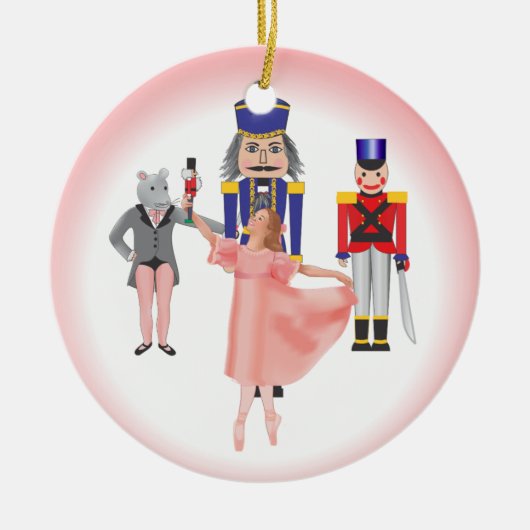 Nutkraker Ballet Cast Keramisch Ornament (Voorkant)