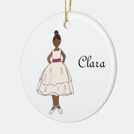 Nutkraker Ballet Clara Keepomwille Keramisch Ornament (Links)