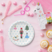 Nutkraker Ballet Illustratie Snowflake Napkins Papieren Bordje (Feest)