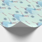 Nutkraker Ballet Snowflakes Ballerina Cadeaupapier (Hoek)