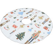 Nutkraker Ballet Waterverf Kerstboom Rok (Gekanteld)