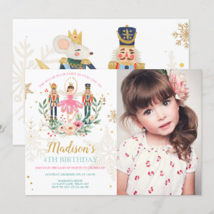 Nutkraker Birthday Girl Ballet Girl Suger Plum Kaart