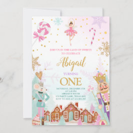 Nutkraker Birthday Girl Land of Sweets Fairy Invi Kaart