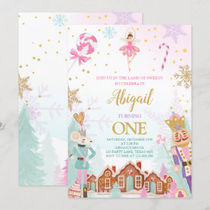 Nutkraker Birthday Girl Land of Sweets Fairy Invi Kaart