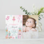 Nutkraker Birthday Girl Land of Sweets Fairy Kaart (Staand voorkant)