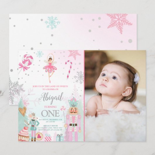 Nutkraker Birthday Girl Land of Sweets Fairy Kaart (Voorkant / Achterkant)