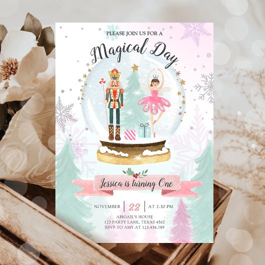 Nutkraker Birthday Girl Land of Sweets Fairy Pink Kaart