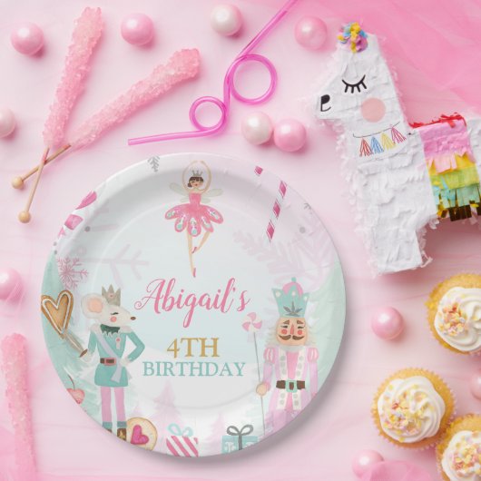 Nutkraker Birthday KerstSugar Plum Sweets Papieren Bordje (Feest)