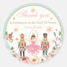 Nutkraker Birthday Land van Sweet Party Favor Ronde Sticker