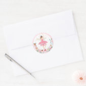Nutkraker Birthday Land van Sweet Party Favor Ronde Sticker (Envelop)