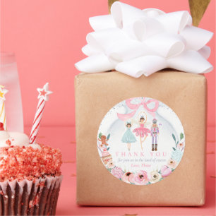 Nutkraker Birthday Land van Sweet Party Favor Ronde Sticker