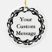 Nutkraker Chinees Keramisch Ornament (Achterkant)