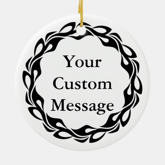 Nutkraker Chinees Keramisch Ornament (Achterkant)