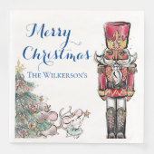 Nutkraker en Mice Kerstparty Servet (Voorkant)