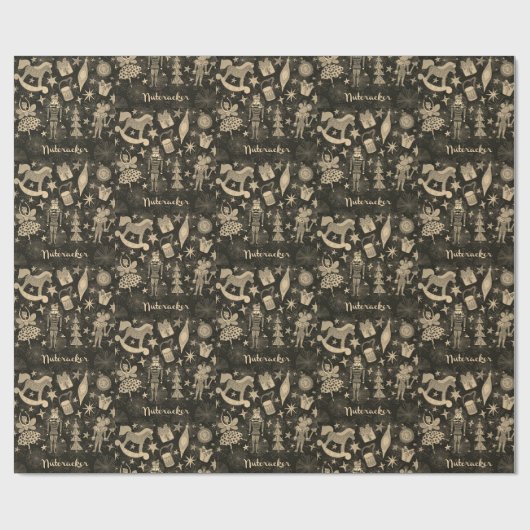 Nutkraker- en wasbakpapier cadeaupapier (Vlak)