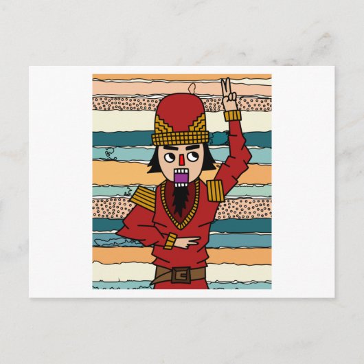 Nutkraker Figures Walnoten Briefkaart (Voorkant)