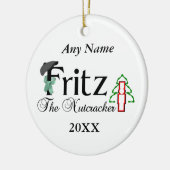 Nutkraker Fritz Keramisch Ornament (Links)