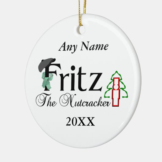 Nutkraker Fritz Keramisch Ornament (Links)