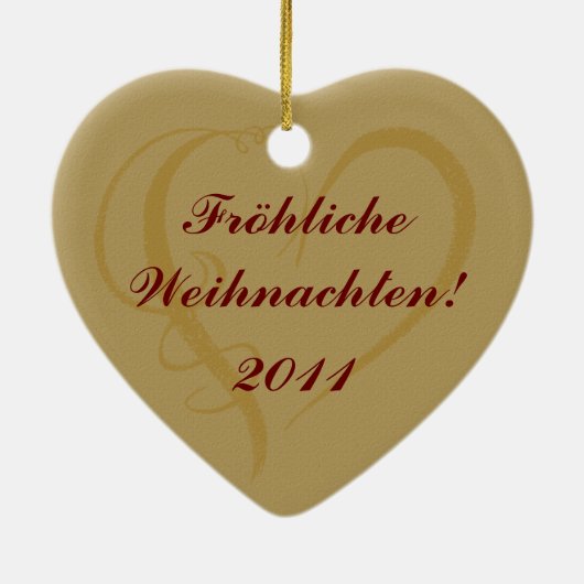 Nutkraker - Fröhliche Weihnachten Duits Ornament (Achterkant)