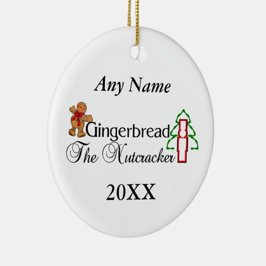 Nutkraker Gingerbrood Keramisch Ornament (Rechts)