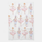 Nutkraker Grandmillennial kersttea Towel Theedoek (Verticaal)